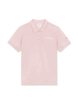 [WMS] Premium Wappen Collar T-Shirts L.Pink