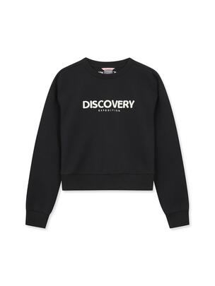 [WMS] Crop Training Sweatshirt Black