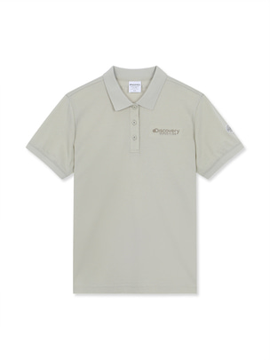 [WMS] Premium Wappen Collar T-Shirts L.Beige