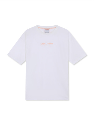 [WMS] Women`S Mid-Length T-Shirts Off White