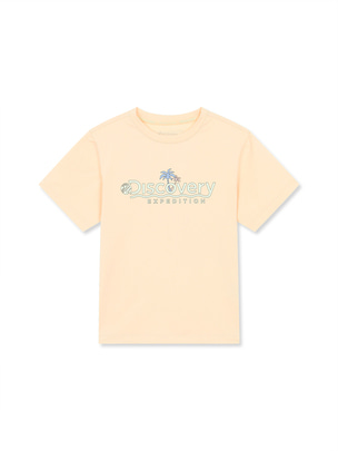 [KIDS] Logo Graphic Water T-Shirts L.Orange
