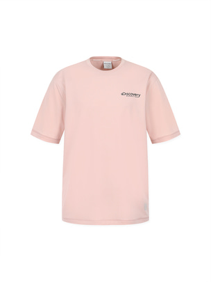 Main Crew Beach Cartoon Graphic Water T-Shirts L.Pink