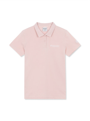 [WMS] Ted Small Logo Collar T-Shirts L.Pink
