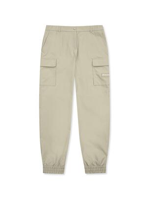 [WMS] Tapered Cargo Jogger Pants Neon Beige