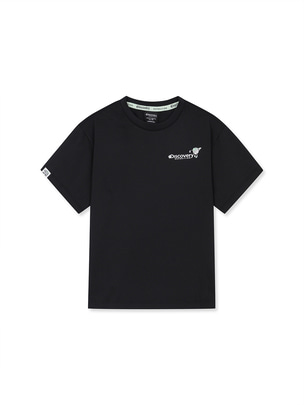 [KIDS] Character Golf Graphic Shorts Sleeve T-Shirts Black