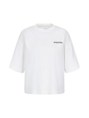 [WMS] Main Crew Beach Crop Water T-Shirts Off White