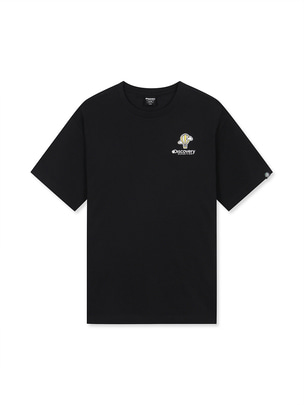 Dicoman Balloon Graphic T-Shirts Black