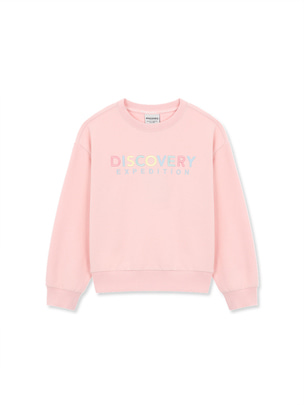 [KIDS] Girl`S Lettering Sweatshirt Pink
