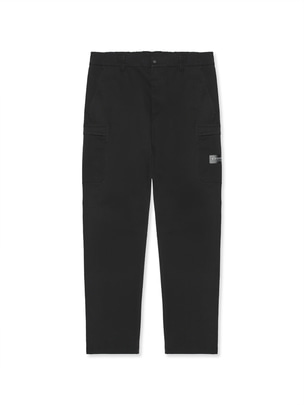 Cotton Span Regularfit Cargo Pants Black