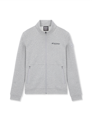 [WMS] Cotton-Like High Neck Jacket Melange Grey