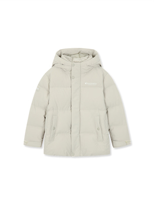 [KIDS] Family Leicester G Rds Goose Shorts Down Jacket Beige