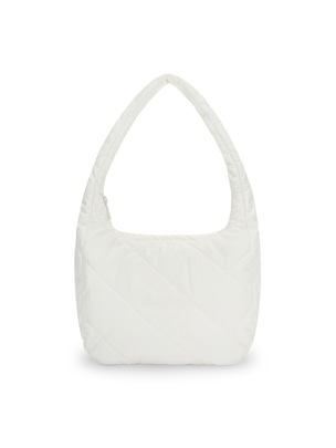 Melrose Quilting Shoulder Bag M Cream