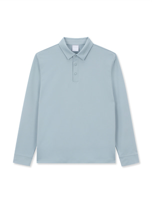 Aeroheat Long Sleeve Collar T-Shirts D.Grey