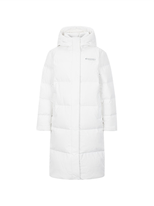 [WMS] Leicester Rds Goose Long Down Jacket Off White