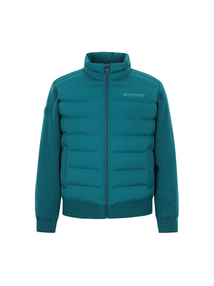 Eastern Knit H/B Light Down Jacket Turquoise