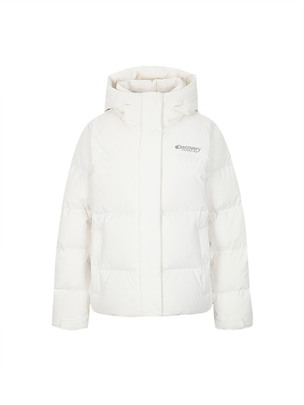 [WMS] Leicester G Rds Goose Shorts Down Jacket Cream