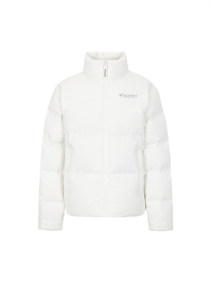 [WMS] Leicester G Rds High Neck Goose Shorts Down Jacket Cream