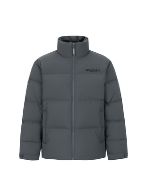 Leicester G Rds High Neck Goose Shorts Down Jacket D.Grey