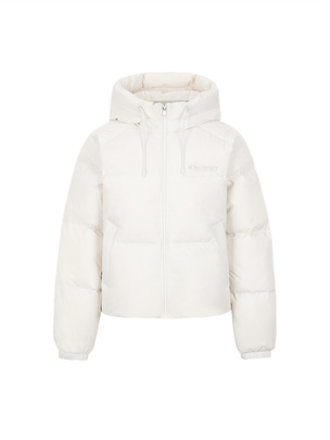[WMS] Hooded Shorts Rds Down Jacket Cream