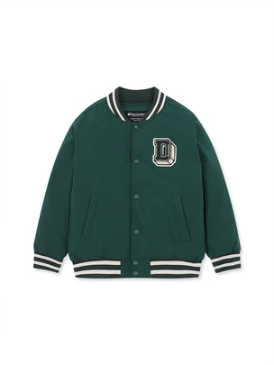 [KIDS] Wappen Varsity Shorts Down Jacket D.Green