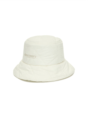 Melrose Quilting BUCKET Hat Ivory