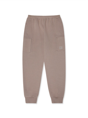 Brushed Pokiet Point Jogger Fit Training Pants L.Brown