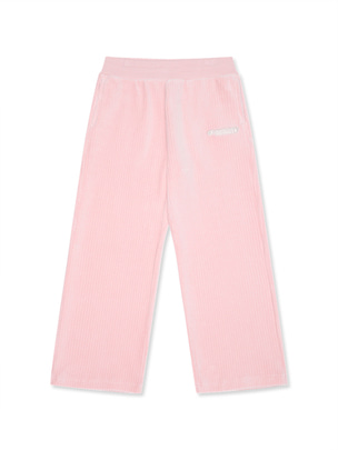 [KIDS] Gilrs Corduroy Wide Training Pants Pink