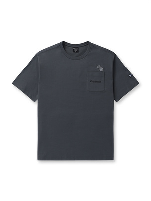 Kinzo Varsity Pocket T-Shirt D.Grey