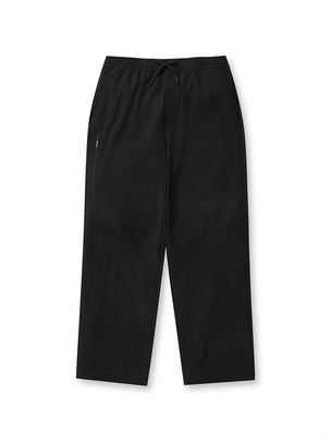 Outdoor Gorpcore Woven Loose Fit String Pants Black