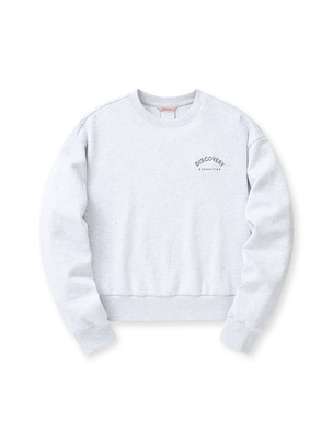 [WMS] Crop Traning Sweatshirt L.Melange Grey