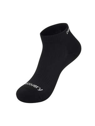 Logo Jacquard Biomax Ankle Socks Black