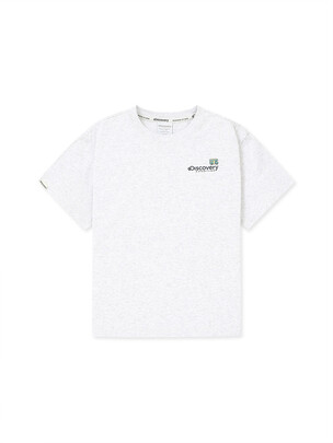 [KIDS] Fixel Lettering Cool T-Shirt L.Melange Grey