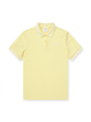 [WMS] Varsity Tipping Woman T-Shirts L.Yellow