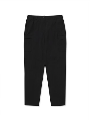 [WMS] Light Cotton-Like Cargo Pants Black