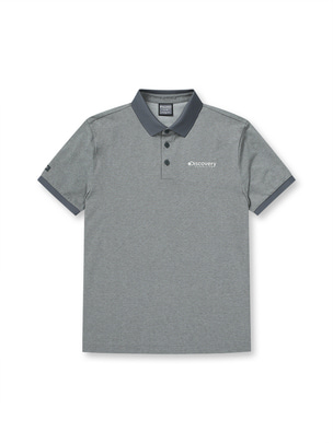 Essential Collar T-Shirts D.Melange Grey