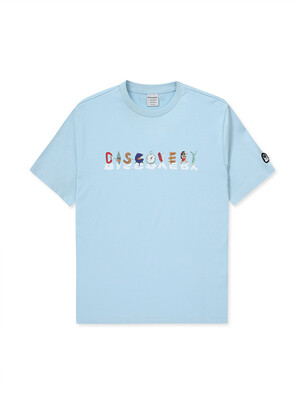 Main Crew Outdoor Typographic T-Shirts L.Blue