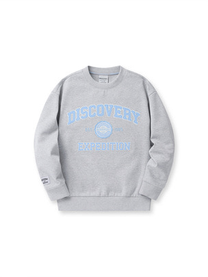 [KIDS] Varsity Lettering Sweatshirt Melange Grey Melange Grey