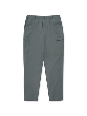 Light Cotton-Like Cargo Pants D.Grey