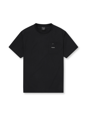 [WMS] Pocket Woven T-Shirts Black
