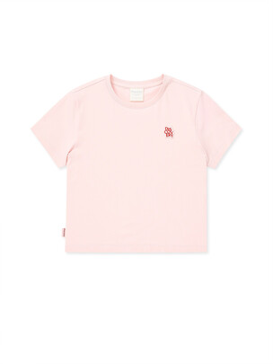 [WMS] Crop Ringer T-Shirts  L.Peach