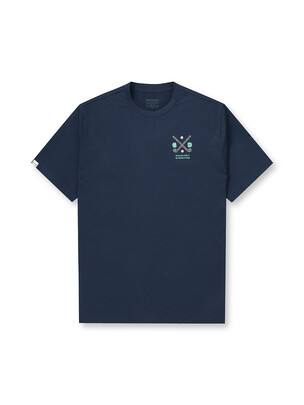 Golf Symbol Graphic T-Shirts Navy