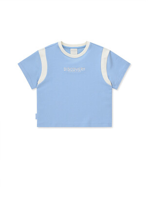 [WMS] Athleisure Woman Crop T-Shirts D.Blue