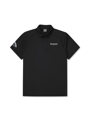 Raglan  Sleeve Point Collar T-Shirts Black