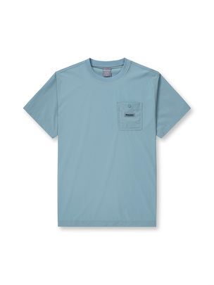 [WMS] Pocket Woven T-Shirts Dark Mint