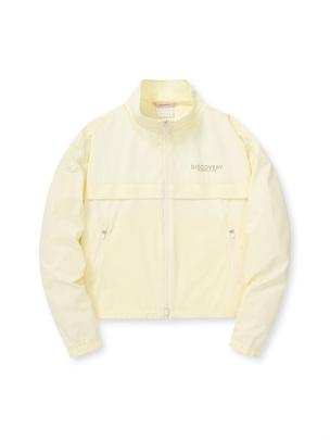 [WMS] Woven Cool Touch High Neck Training Jacket L.Cream
