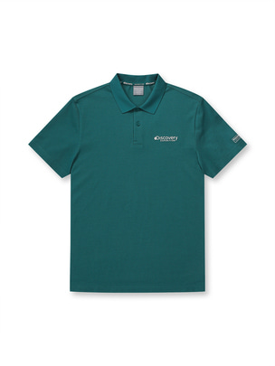 Small Logo Collar T-Shirts D.Turquoise
