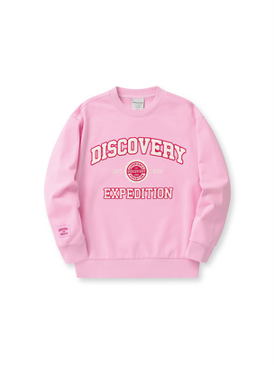 [KIDS] Varsity Lettering Sweatshirt Pink Pink