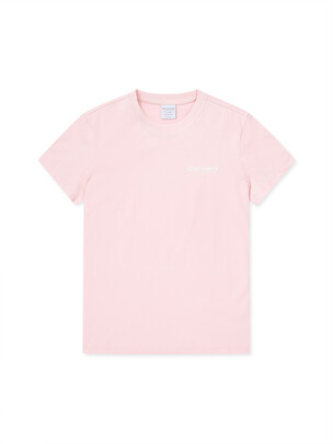 [WMS] Women DENVER Small Logo T-Shirts  L.Peach