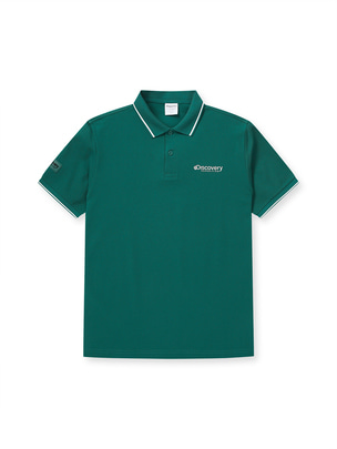 Varsity Collar T-Shirts L.Turquoise
