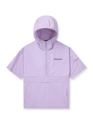 Woven Hooded Anorak D.Violet